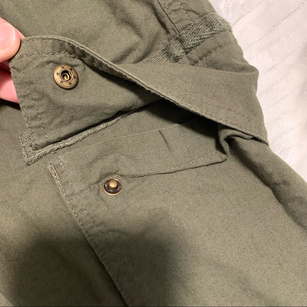Men’s 56 BIG King Size Army Olive Green Cotton Cargo Shorts 12” Inseam EXC - Picture 7 of 10